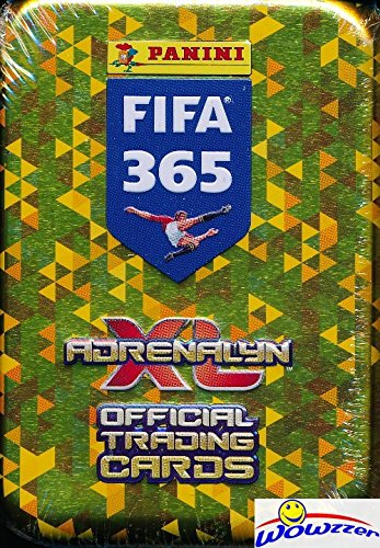 2018 Panini Adrenalyn XL FIFA 365 EXCLUSIVE Factory Sealed Collectors TIN with 30 Cards including TWO(2) LIMITED EDITION Cards! Look for Top Stars including Neymar, Messi, Ronaldo & More! WOWZZER!