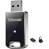 OTTOCAST Mini Edge 2026 2-in-1 Wireless CarPlay Adapter & Android Auto Wireless Adapter, Aluminum Body, GPS Passthrough, Auto