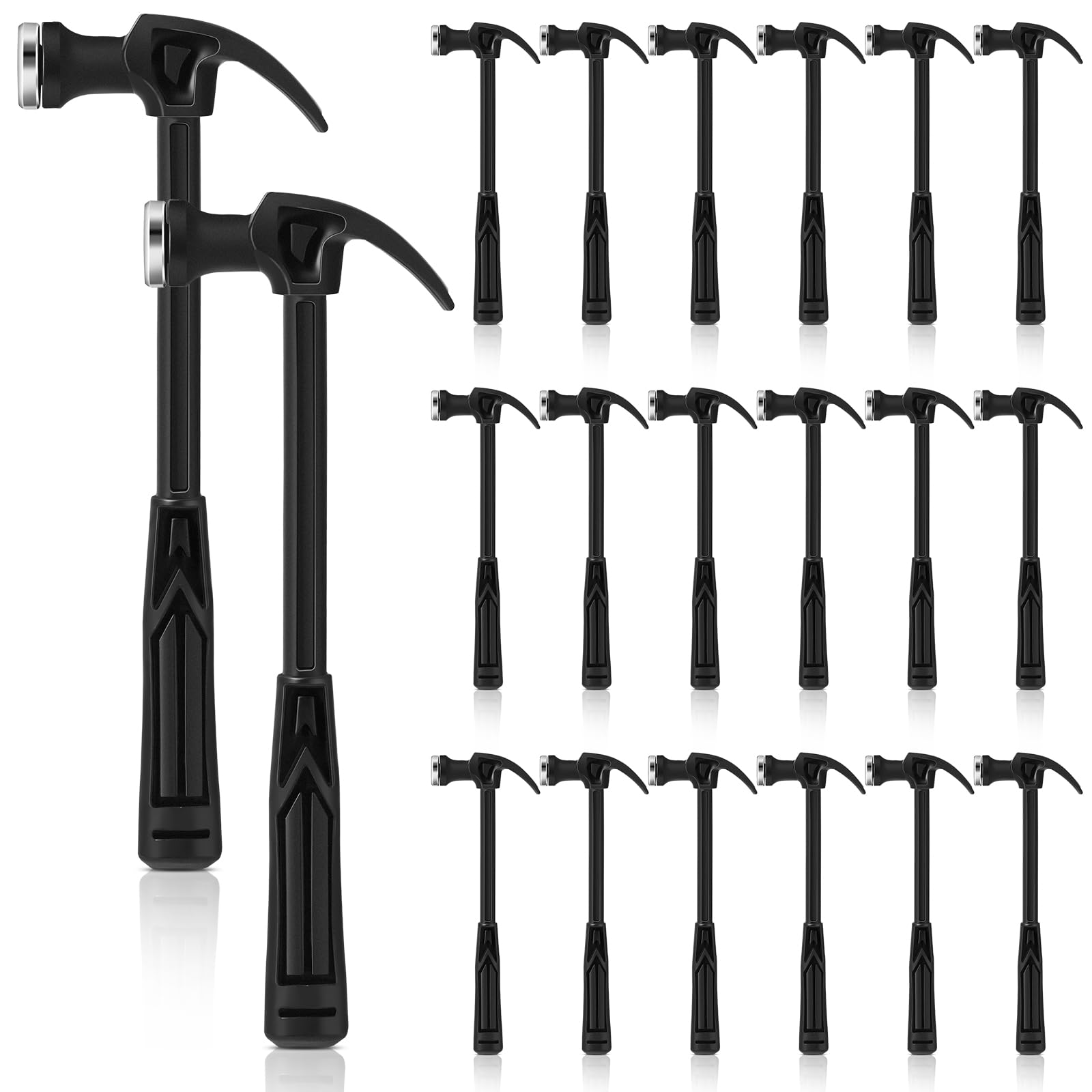 Photo 1 of WILLBOND 20 Pcs Mini Plastic Claw Hammer 7.3" Mini Safety Hammer Small Household Tool for Craft DIY Woodworking Nail Puncher Emergency Escape, Lightweight Easy to Carry