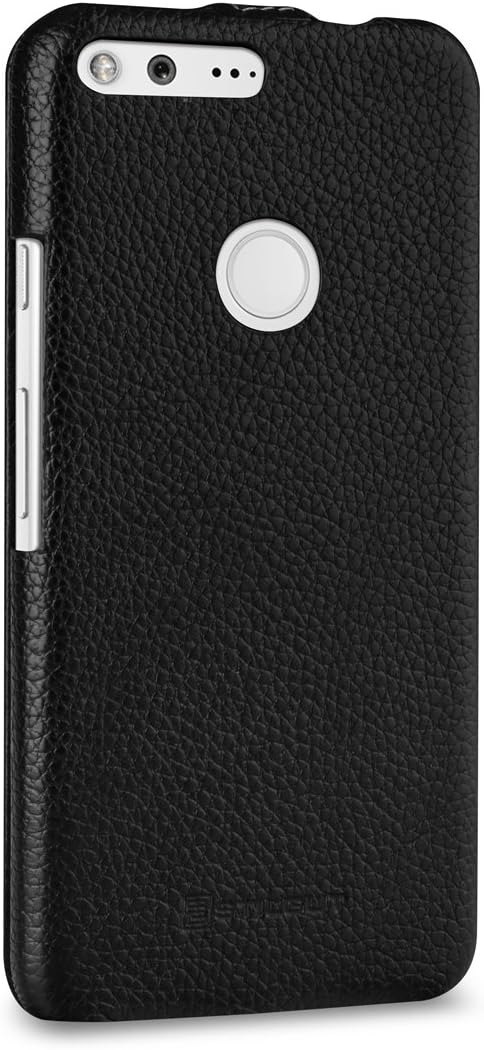StilGut Case Compatible with Google Pixel XL, Smart Sleep/Wake Function Leather Ultra Slim Case, Black - Image 4