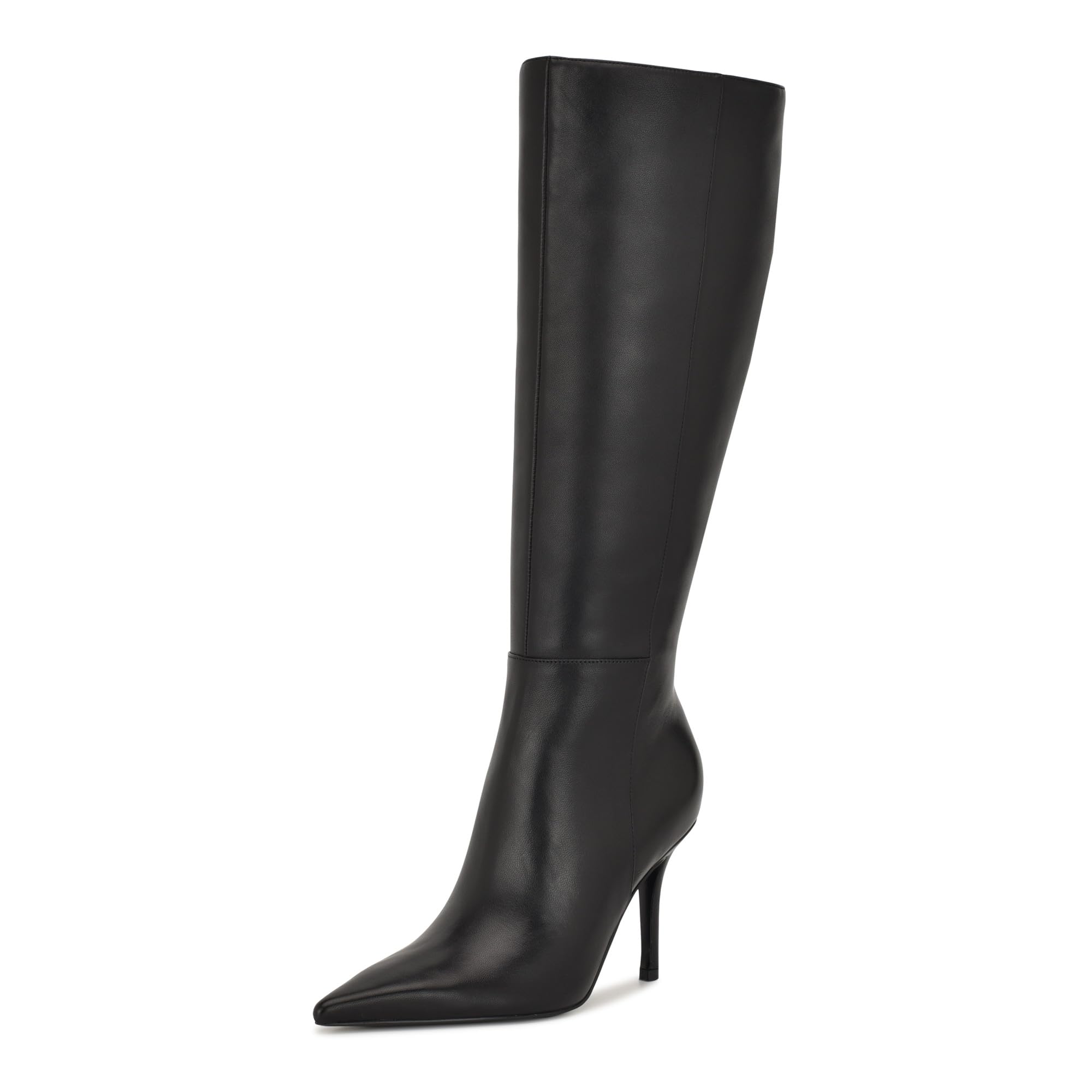 Nine West Women’s Gerty Boot, Black Leather 002, 5