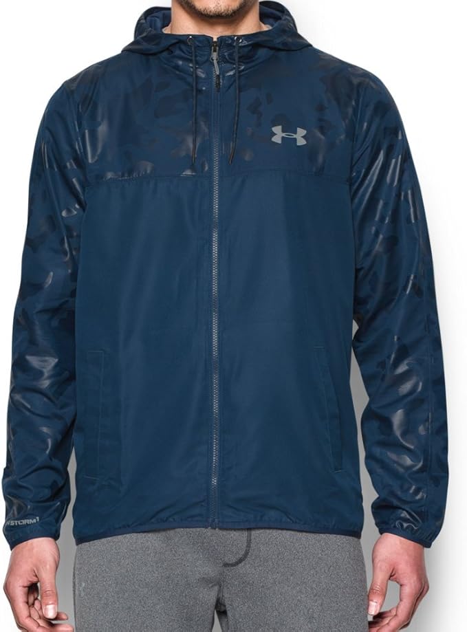Under Armour Men's Sportstyle Windbreaker, Blackout Navy