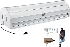VEVOR 36 Inch 2 Speeds Commercial Indoor Air Curtains for Doors with Two Switches, 110V Unheated, White