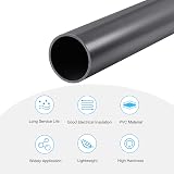 Sourcing Map PVC Rigid Tube 56.5mm ID 63mm OD 0.35m Dark Grey High Impact view 3