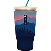 Sok It JavaSok Iced Coffee & Cold Soda Insulated Neoprene Cup Sleeve (Blue Ridge, XXLarge: 44-48oz)
