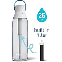 Brita 26 Ounce Premium Filtering Water Bottle with Filter BPA Free - Clear