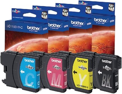 Brother LC1100HY 4pk Ink Cartridges Black Cyan Magenta Yellow High Yield