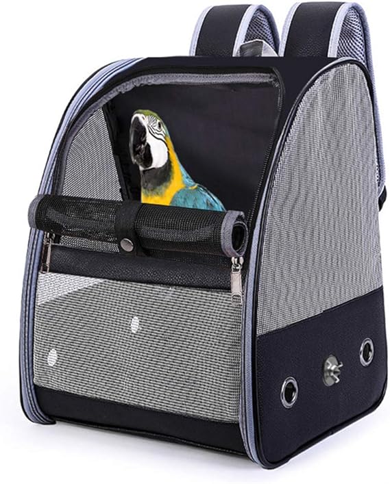 LWYJ Parrot Outing Backpack, Bird Carrier Bird Travel Cage