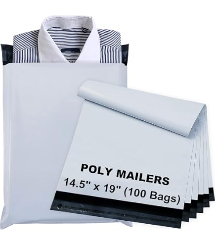 Progo 100 Ct 14.5 X 19 'Size Poly Mailers. Tear-proof