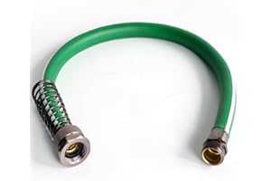 Sunifier Short Garden Hose 3 ft 6ft 8 ft 10 ft – Hybird Leader Water Hose - Small Garden Hose Extension, Flexible Hose Extender for Lawn Watering, Car Washing - Burst 500 Psi (Green, 3 FT)