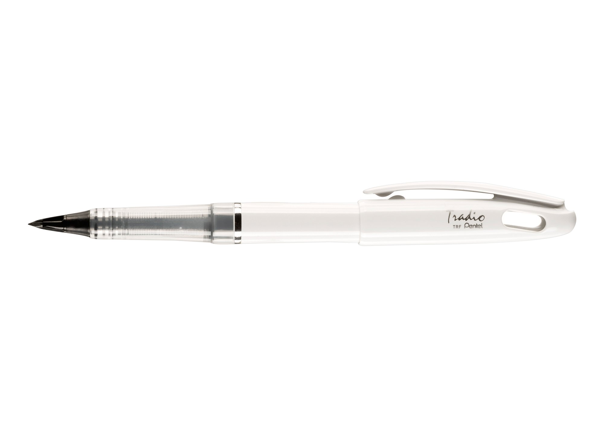 Pentel Tradio Felt-Tipped Pen Varnished White Body/Black Ink