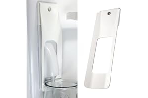 Jxueych Water Dispenser Lever for Refrigerator Interior Water Dispensers, Hand Free Water Dispenser Handle for Refrigerator Interior, One-handed Portable Operation, Screw-On Style (White)