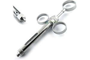 MEDENTRA Professional Anesthetic Syringes Self Aspirating Auto Passive American + European Threads Dental Instruments (Aspirating Syringe 1.8ml 3-Rings)