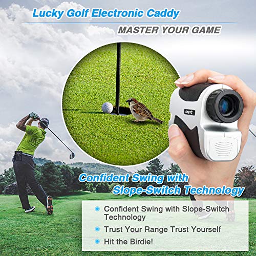 Anyork Golf Rangefinder 6X Laser Range Finder 1500 Yard with Slope On