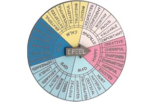 FUNBOAT Funny Mood Pins - Cute Color Wheel Enamel Pin - Aesthetics Gifts for Kids Teens Women and Men