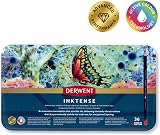 Derwent Inktense Permanent Watercolour Pencils Set of 36 in Tin 4mm Core view 3