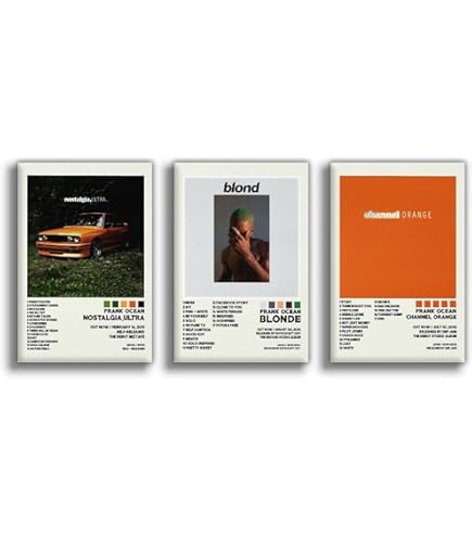 Amazon.com: A Set of 3 Canvas Prints, Poster Set (Channel Orange