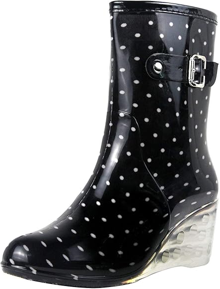 wedge welly rain boots