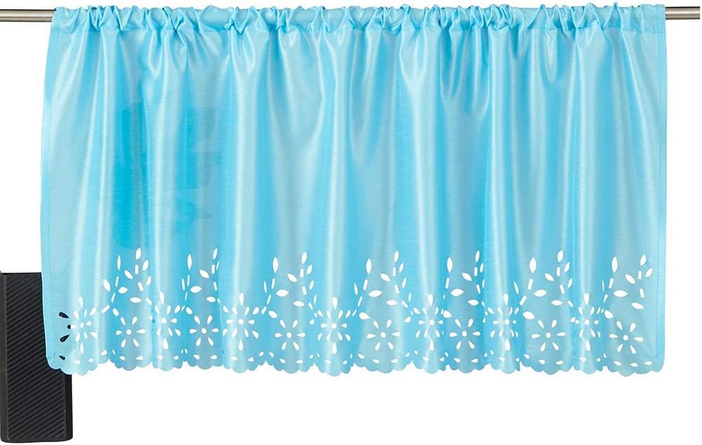 SIMPVALE Cotton Linen Cafe Curtain Valances Kitchen Short Net Curtains