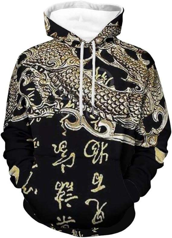 Amazon 開運 絵画 龍神 パーカー 長袖連帽トップス プルオーバー ロングパーカー カジュアル快適な スウェット 春秋 スポーツウェア 通学 出行 男女兼用 トレーナー パーカー 通販