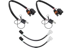 Plug & Play Wiring Harness Adaptor Kit Compatible For Honda And Civic EP2 EP3 2001-2006 Front Headlight Conversion