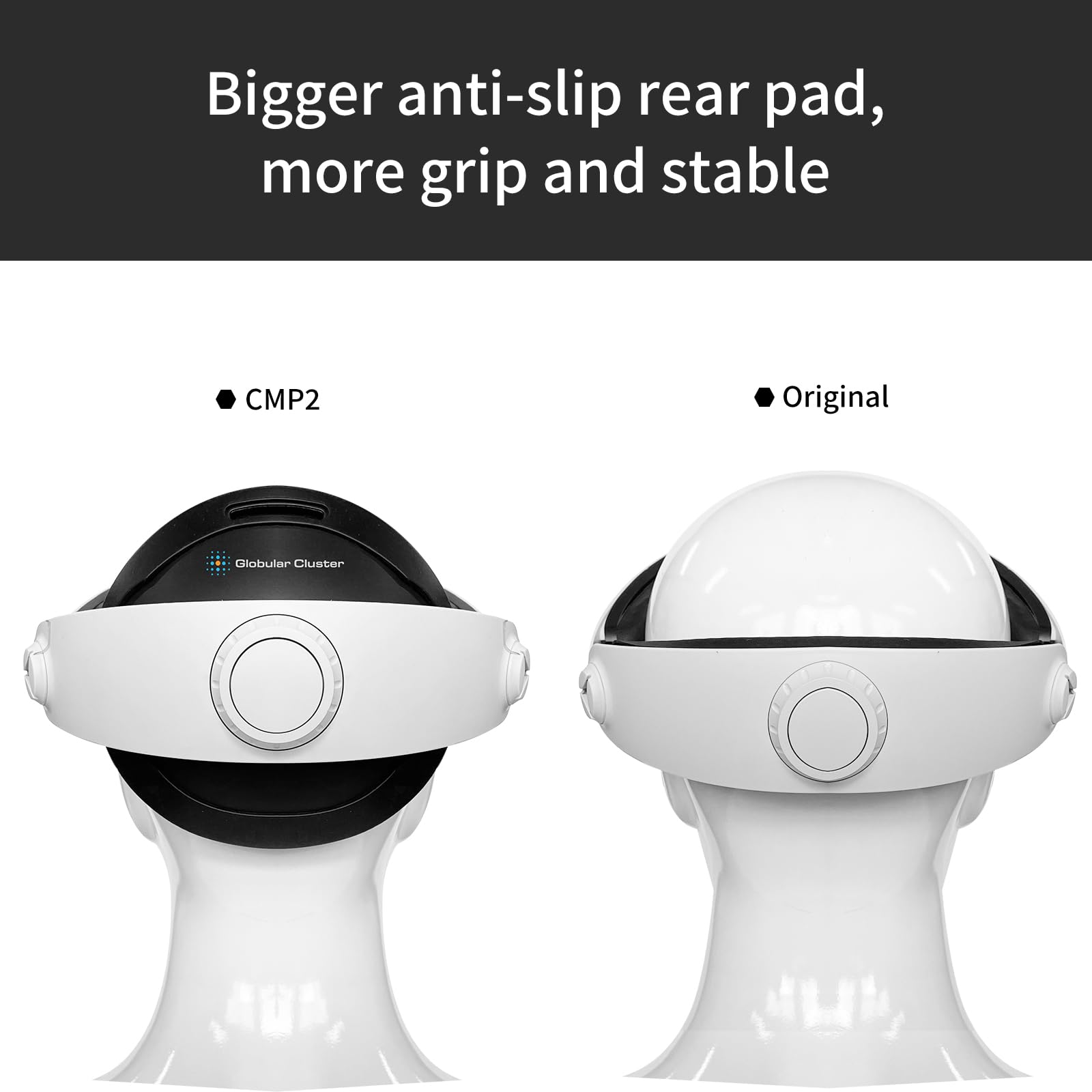 CMP2 Comfortable Mod for PS VR 2 - Sweet Spot Keeper- Weight Balancer-Soft Forehead Pad-Bigger Softer Anti-Slip Rear Pad