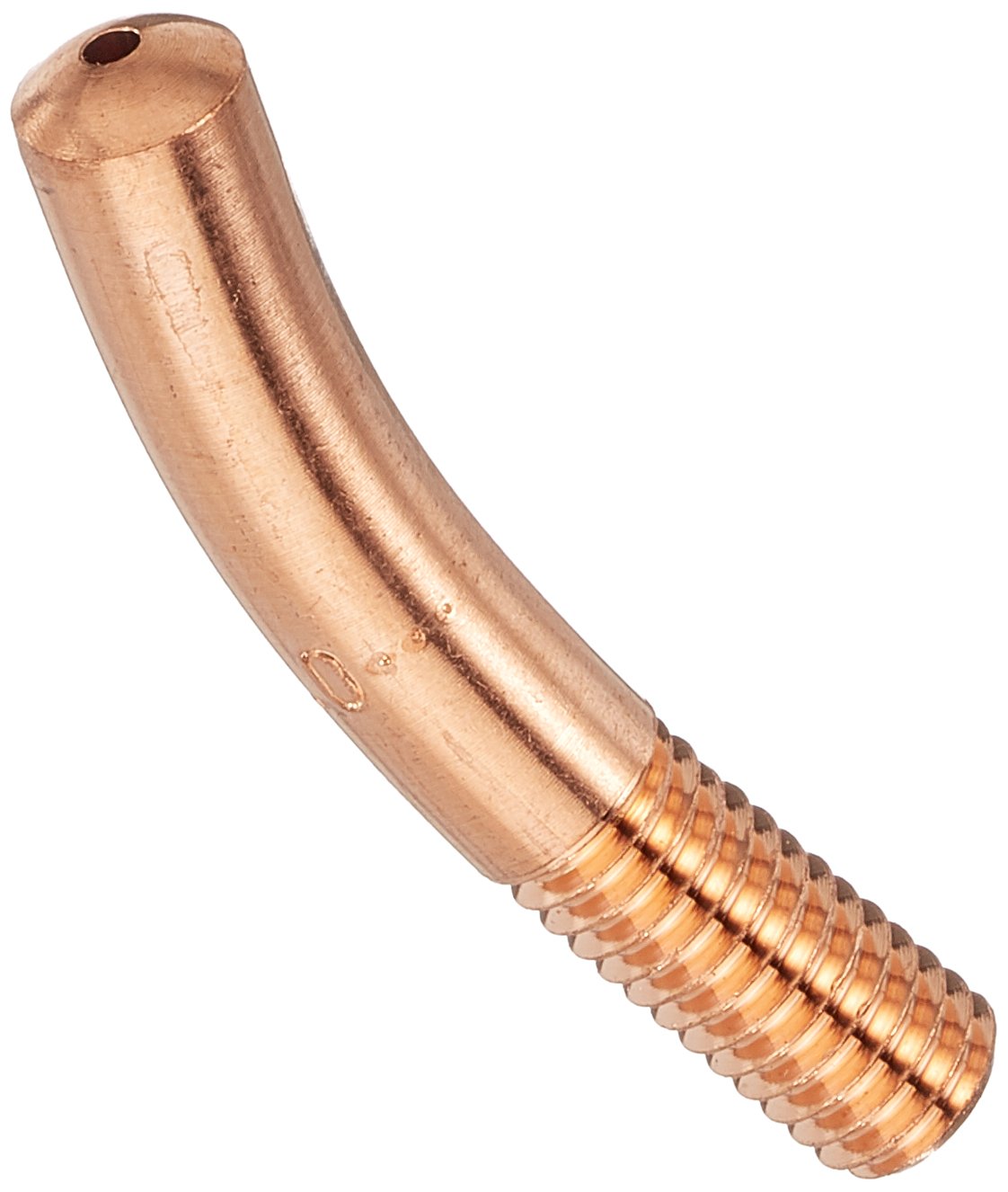 Abicor Binzel 140.D476.10 Contact Tip for Welding Torch, E-Cu, M6 Thread Size, 1.0 mm Wire Diameter, 6 mm Diameter, 40 mm Length (Pack of 10)