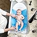 Baby Delight Cushy Nest Cloud Infant Bather | Blue | Support & Comfort for Bathing | Fits in Most Sinks and Tubs | Machine Washable Cushion