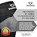 Smalets Brace Compression Knee Support Sleeves (1 Pair) -Powerful Joint Protection for Cross Training, Weightlifting, Running & More Black, L