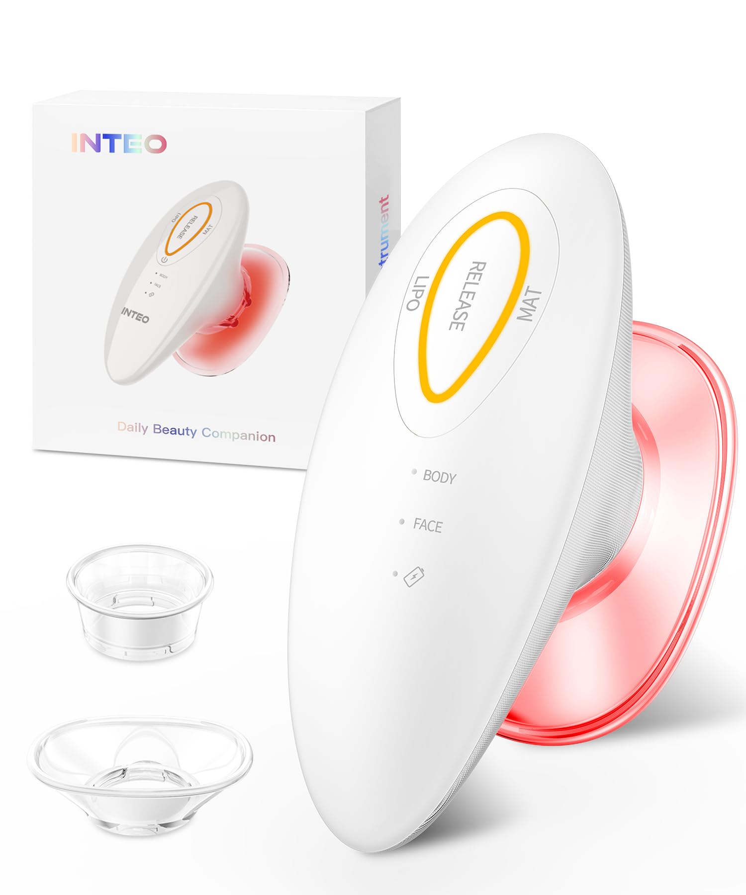 Photo 1 of *UNTESTED*
INTEO 3 in 1 Face & Body Sculpting Machine – Rechargeable Beauty Device for Body Contouring, Cellulite Massager Tool with Red Light Therapy for Home Spa or Travel Self-Care
