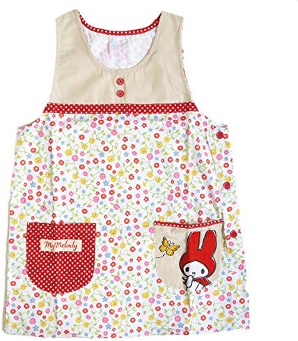 Amazon サンリオ キャラクターエプロン マイメロディ 花柄 花 フラワー 保育士 かわいい 大人サイズ チュニックエプロン 保育園 幼稚園 贈り物 ギフト 先生用 贈物 プレゼント マイメロ ウサギ うさぎ 手書き風 刺繍 エプロン オンライン通販