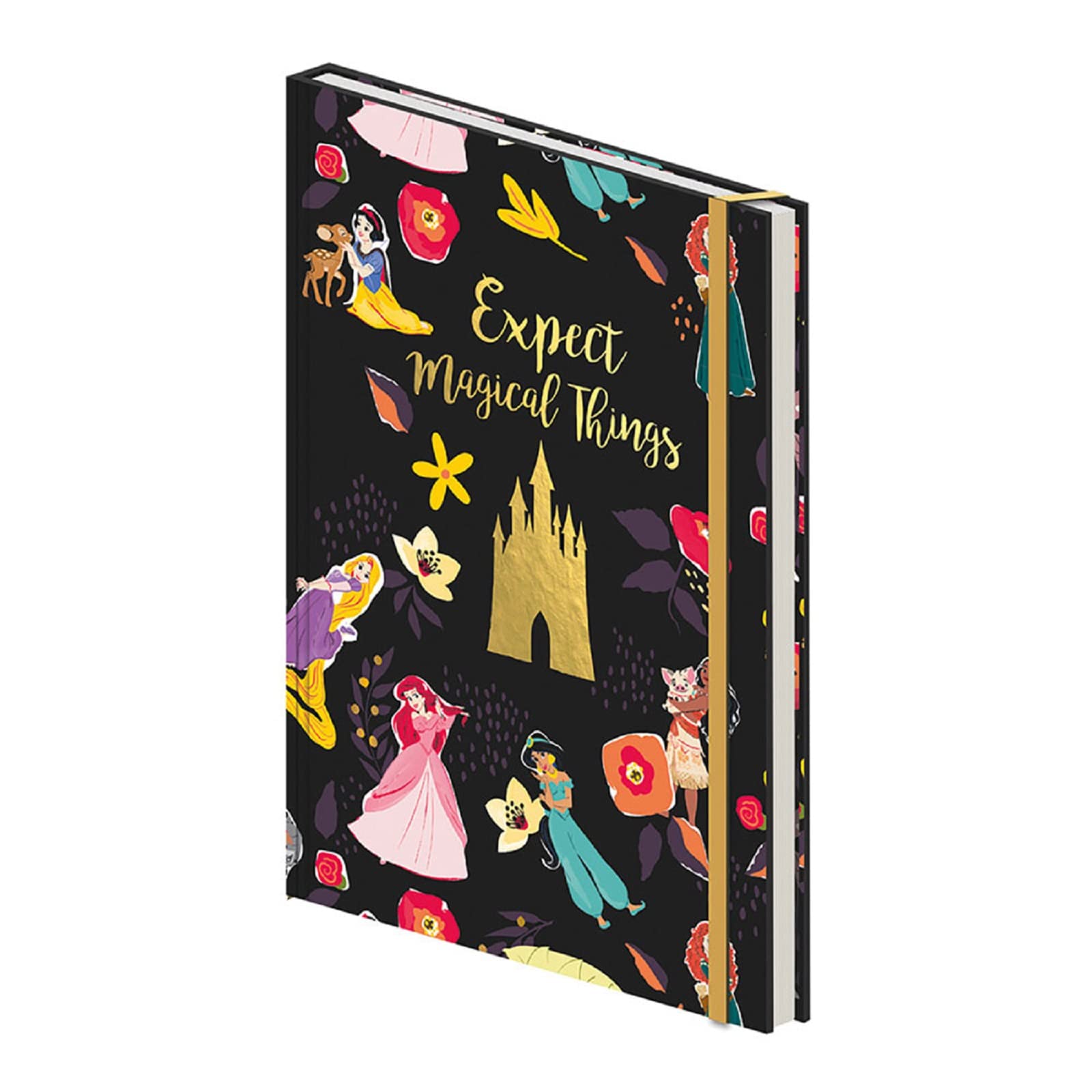 Disney Princess A5 Journal Notebook (Expect Magical Things Design) Disney A5 Note Book. A5 Writing Pad. Disney Princess Book with Lined Pages, Gift. Disney Princess Writing Book - Official Merchandise