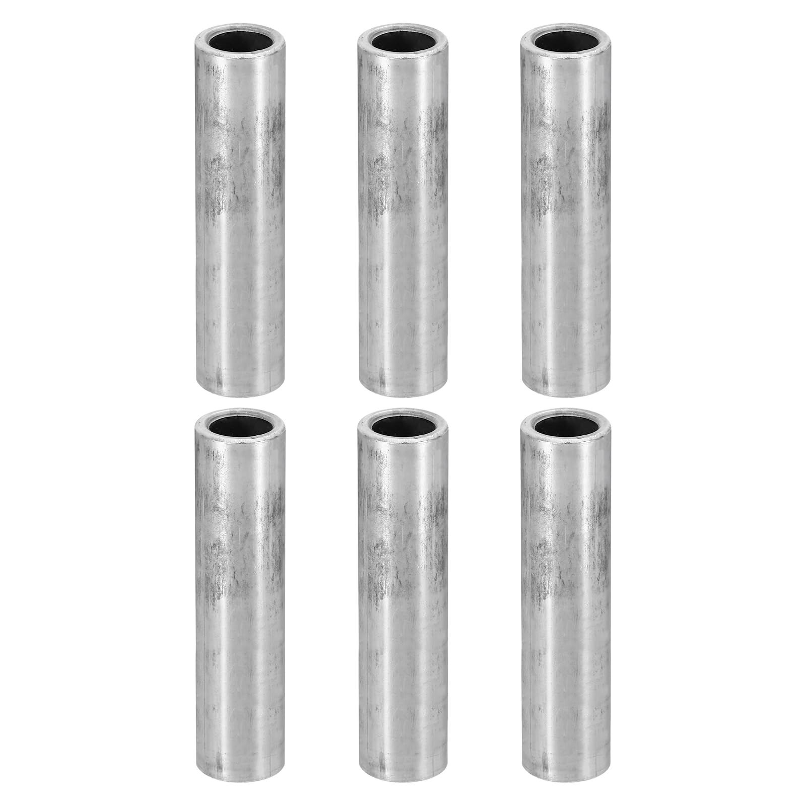 PATIKIL M8 Steel Spacers, 6 Pcs Metal Spacers Steel 8.2mm ID x 12mm OD x 45mm L Carbon Steel Spacer Screw Standoff Round for 5/16in or M8 Screw Bolts