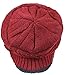MIEDEON Men 's Winter Knitting Skull Cap Wool Warm Slouchy Beanie Hat Red One Size