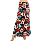 Eevee Women's Beautiful Fold Over Maxi Skirt (ONE Size)