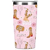 Western Tumbler Western Accessories for Women Friends Cousin, Country Girl Gifts Westerns Stuff, Cowboy Cowgirl Friendship Graduation Birthday Mothers Day Travel Coffee Mug 20oz Insulated Cup Thermos