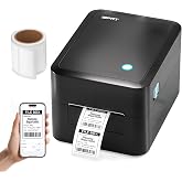 iDPRT SP320 Desktop Label Maker Compatible with 0.98"-3.15" Wide Labels | Bluetooth Label Printer for Parcel Shipping, Small Businesses, Sticker Printer Supports Amazon, TikTok, Etsy, Shopify, USPS