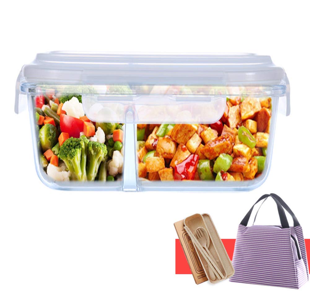 MAI&BAO Vidrio Contenedor Alimentos Hermetico Recipientes Comida ...