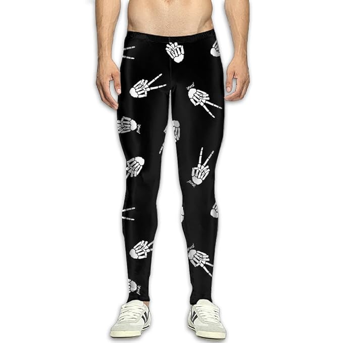 skeleton running tights