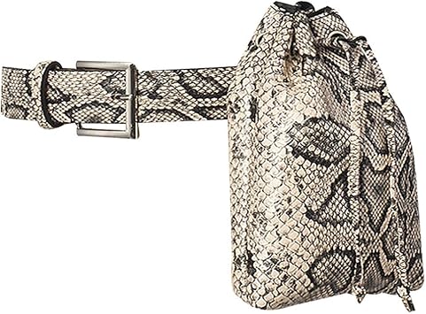 snakeskin waist bag