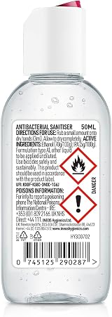 INEOS Sanitiser Pocket Gel 50 ml Fragrance Free Hospital Grade 12 Pack view 3