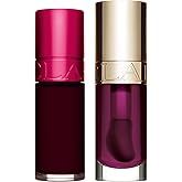 Clarins Water Lip Stain, 04 Violet Water and Lip Oil, 10 Plum Bundle | Buildable, Matte Finish Lip Stain | Sheer, High Shine Finish Lip Oil