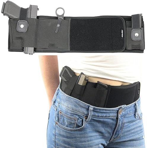 POLICE Belly Band Gun Holster for Concealed Carry Pistol Holster