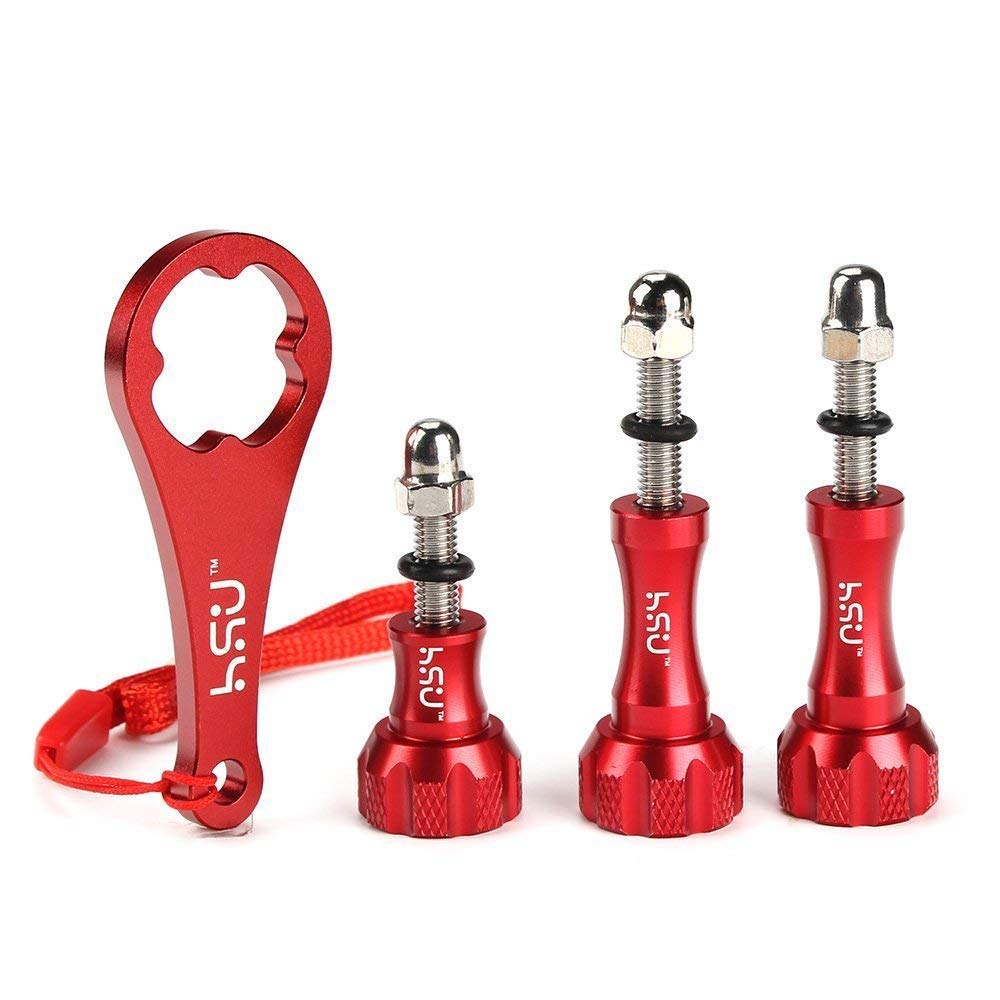 HSU 3pcs Aluminum ThumbScrew Set + Wrench for GoPro Amazon.co.uk