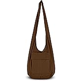 Your Cozy Boho Crossbody Bag for Women – Handmade Cotton Sling Bag Lightweight Unisex Travel Purse with Zipper