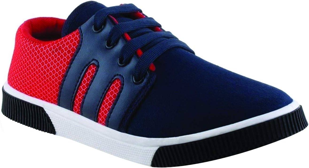 Birde Men's Casuals Shoes Sneakers for Men (HP-4_Red_UK 9)