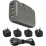 SOKOO 230-Watt 100-220V to 110V Voltage Converter, International Power Converter /Travel Adapter- Use for EU/UK/AU/US/India M