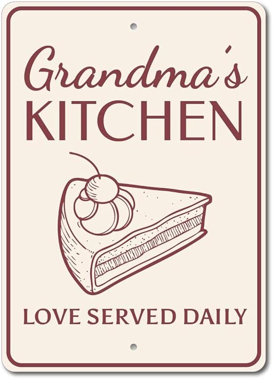 Domwtyrper - letrero de cocina para abuela, letrero para hornear