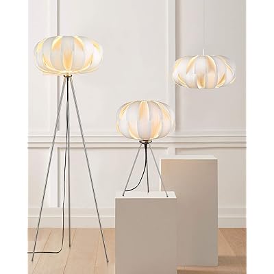 Buy Tripod Floor Lamp Imego Modern Standing Lamp With Diy Puzzle Lamp Shade Floor Reading Lamp For Living Room Bedroom Office Kids Room Bright Lighting White Online In South Africa B087tq16nx