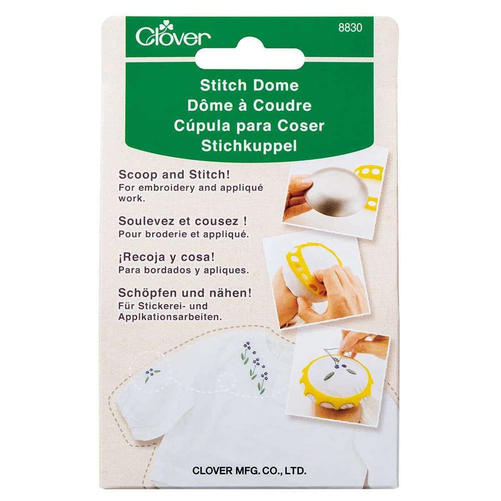 clover Stitch Dome, Silver and Yellow, One Size
